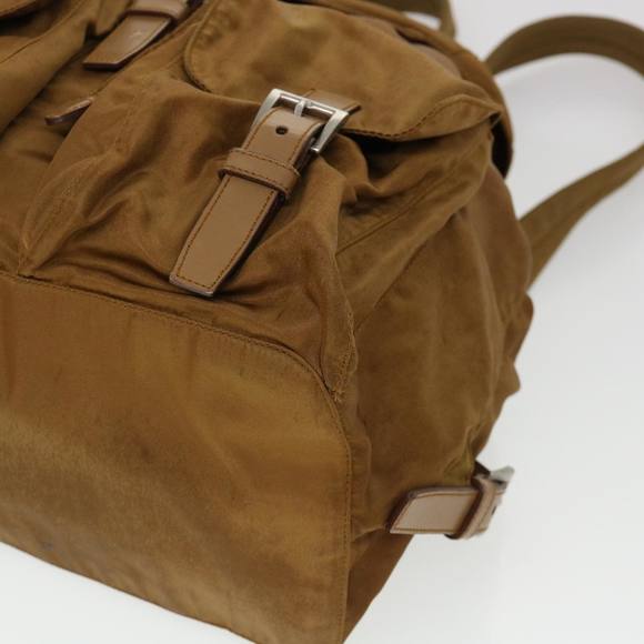 PRADA Backpack Nylon Bronze Auth 38309 - Picture 9 of 10